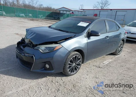 2015 Toyota Corolla S Plus z USA, uszkodzony, nr VIN 5YFBURHE0FP187532
